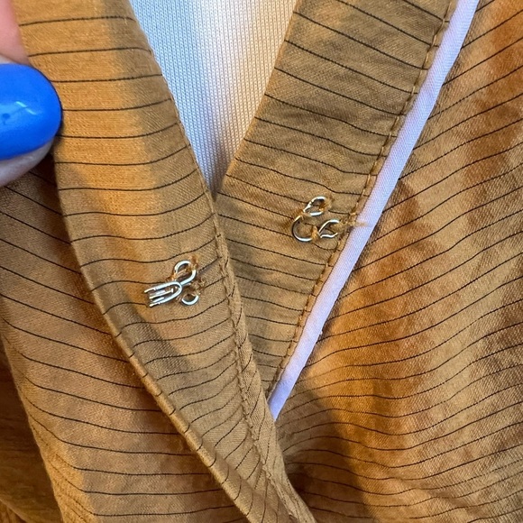 Anthropologie Maeve Long-Sleeve Piped Wrap Blouse - Small - Picture 5 of 8